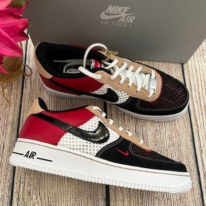 NIB white black red hemp NIKE Air Force 1 LV8 kid shoes youth 6.5Y women's 8